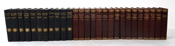 Books : A large quantity of books comprising novels by : Books : A large quantity of books comprising novels by Charles Dickens, including titles such as David Copperfield, Charlotte Bronte, Edgar Allan Poe, Jane Austen's Pride and Predjudice and Sir Walter