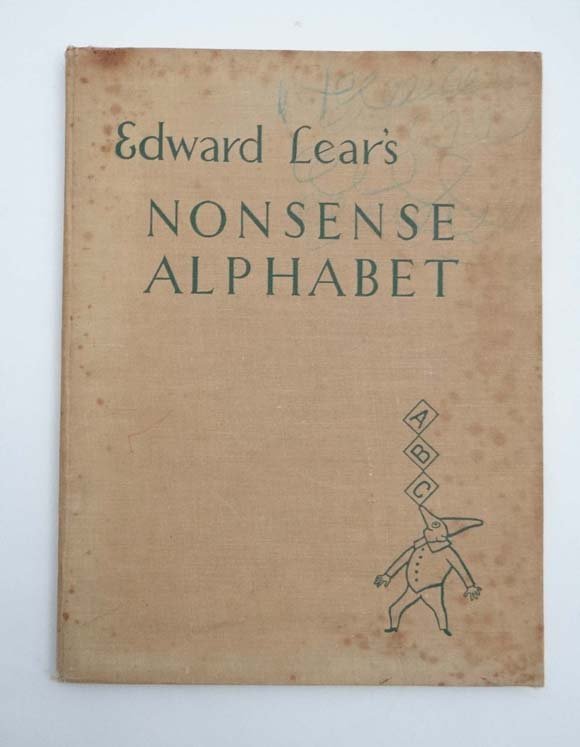 Book : Edward Lear's Nonsense Alphabet illustrated by G: Book : Edward Lear's Nonsense Alphabet illustrated by G S Sherwood, published by Collins c1950, with humorous colour illustrations throughout. £25 - 35