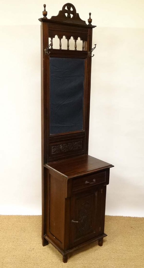 A Contemporary Victorian style narrow hall stand with Jan 03, 2014