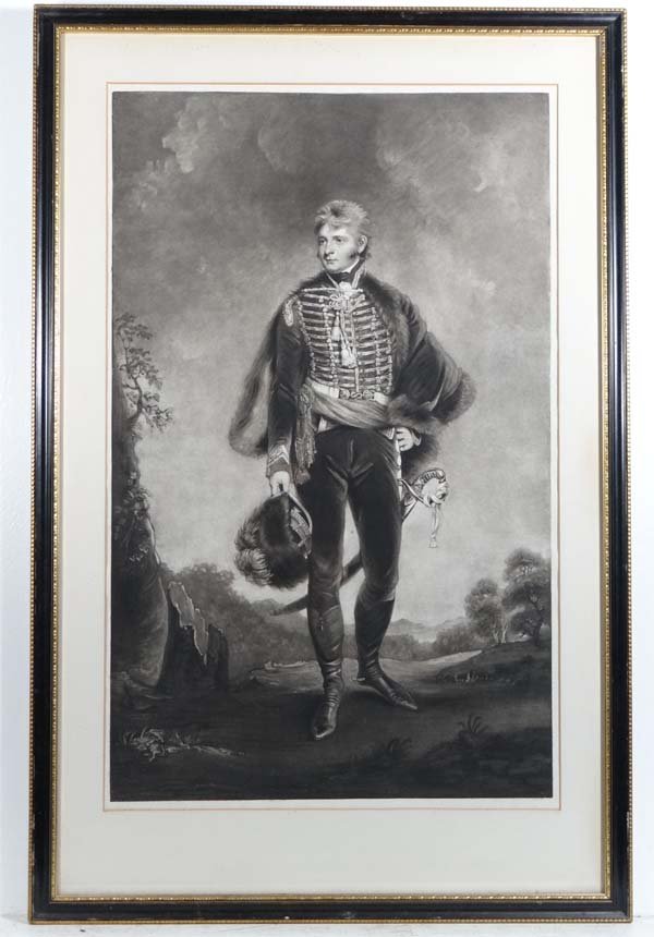 Charles Turner ( 1773-1857) after John Hoppner: Charles Turner ( 1773-1857) after John Hoppner (1758-1810) Mezzotint , monochrome His Grace the Duke of Rutland Titled in ink verso Aperture 24 1/2 x 15 1/4" £100 - 200