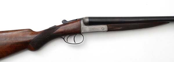Shotgun : A J.V. Needham (model Challenger No. 1) 12: Shotgun : A J.V. Needham (model Challenger No. 1) 12 bore side by side boxlock non-ejector, Serial number 13998. 15" walnut semi-pistol grip stock, vacant escutcheon and horn butt plate. Brushed-brigh