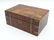 A 19thC brass bound walnut writing slope / lap desk - 2