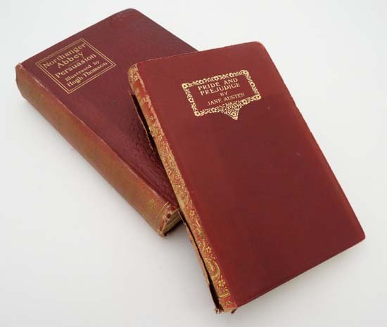Books : Two hard cover books to include a 1926 edition: Books : Two hard cover books to include a 1926 edition of ' Pride and Prejudice ' by Jane Austen published by Macmillan and Co together with a 1897 edition of ' Northanger Abbey and Persuasion ' by Ja