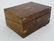19thC Walnut Lap Desk : a burr walnut Writing Slope