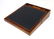 A Geo III brass cornered and bound writing slope / lap - 5