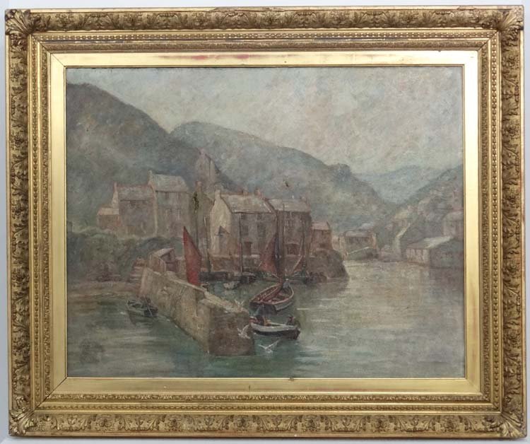 Indistinctly Signed St Ives School c. 1900Oil on (1 of 5)