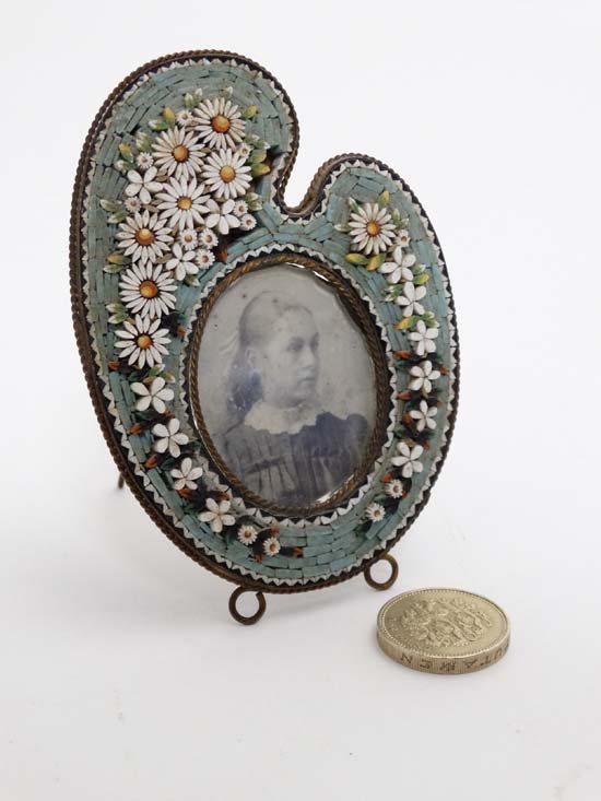 An Edwardian micro mosaic photograph frame / strutt (1 of 4)