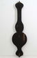 19 thC Onion top barometer : A 5 glass Rosewood wheel - 2