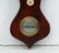 19 thC Onion top barometer : A 5 glass Rosewood wheel - 5