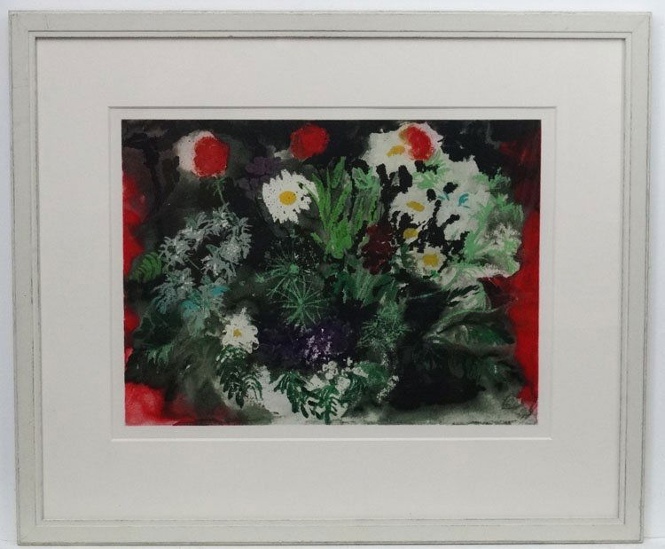 John Piper (1903-1992), Proof Copy Aquatint etching: John Piper (1903-1992), Proof Copy Aquatint etching (from whole edition of 70 !), ' Late Summer Flowers 1989', Labelled verso and Goldmark Gallery label. Aperture 17 1/4 x 23''