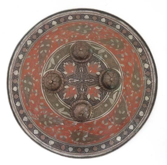 Militaria : A late 19thC Indian dhal shield , the (1 of 5)