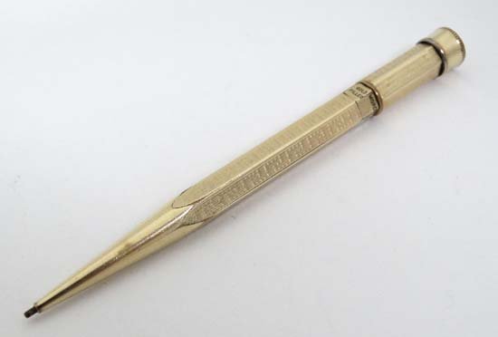 Mordan Everpoint : A gold plated propelling pencil with (1 of 5)