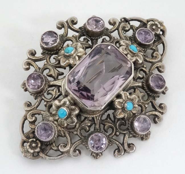 An early 20thC silver brooch in the Austro-Hungarian (1 of 4)