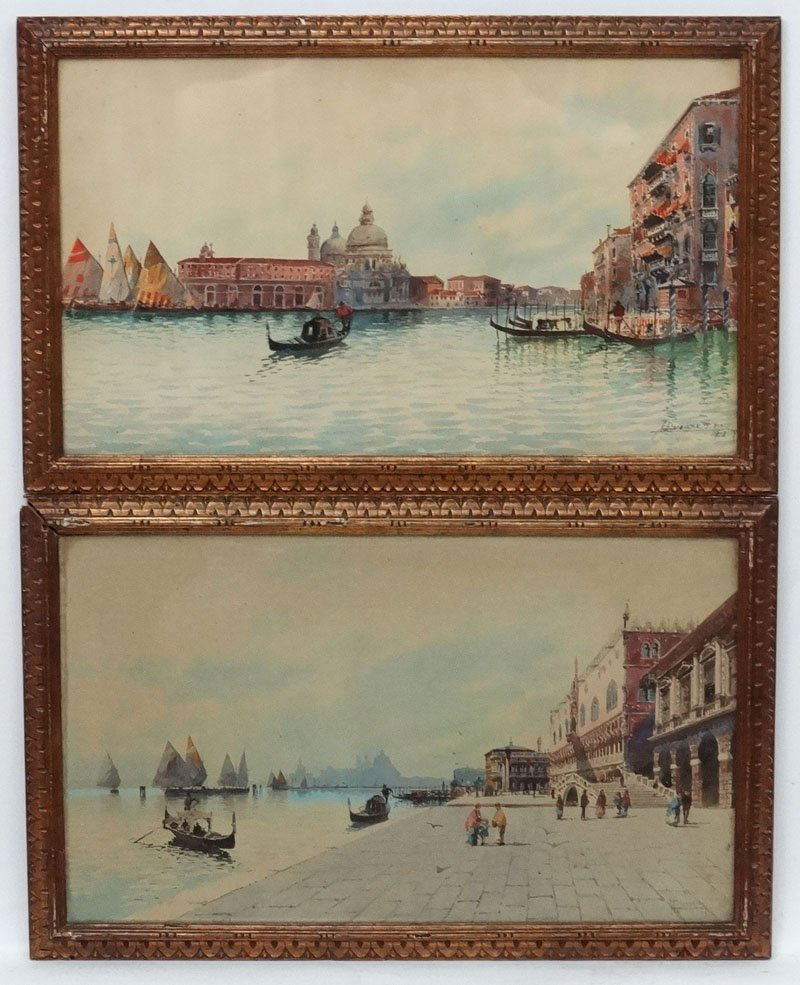 Andrea Biondetti  (1851 - 1946) Italian Watercolour , a (1 of 8)