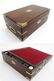 A 19thC mahogany Campaign writing slope with brass