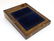 A 19thC walnut brass bound writing slope. 14'' wide