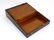 A 19thC walnut brass bound writing slope. 14'' wide - 2
