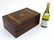 A 19thC walnut brass bound writing slope. 14'' wide - 4