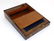 A 19thC walnut brass bound writing slope. 14'' wide - 5