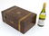 A 19thC walnut brass bound writing slope. 14'' wide - 6