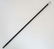 A black lacquered walking cane with horn tip and silver - 4