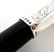 A black lacquered walking cane with horn tip and silver - 7