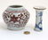 A small Chinese copper red and white Ming style vase - 3