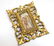 A Victorian gilded and carved wooden Florentine frame,