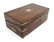 A 19thC military mahogany brass bound writing slope - 8