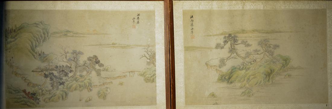 Pair Chinese Painting by Yang Qin (1 of 10)