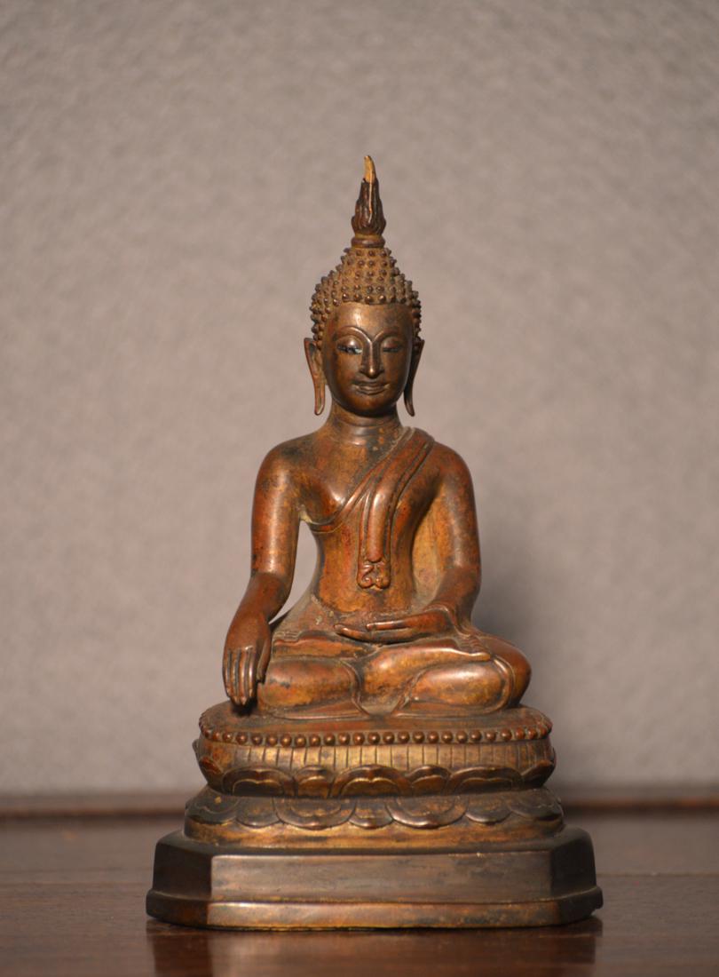 Thai Antique Buddha 15/16th cen: measures 8.5"h 4" in width, from a old Pennsylvania Collection
