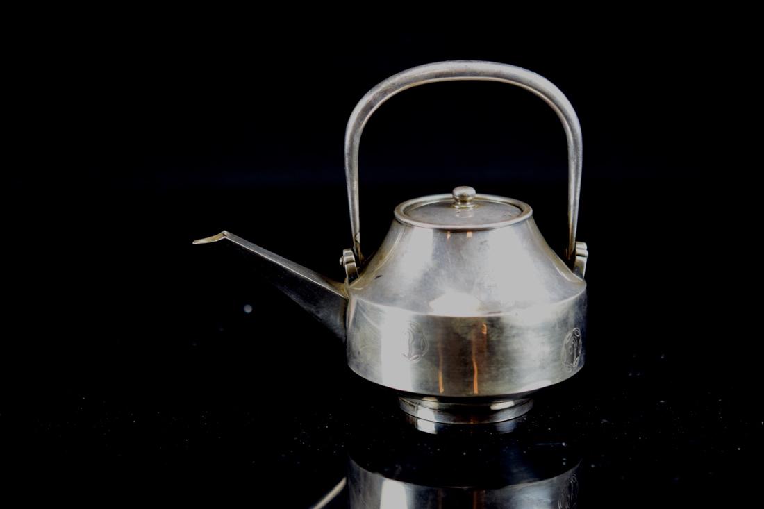 Japanese Silver Saki Pot (1 of 6)