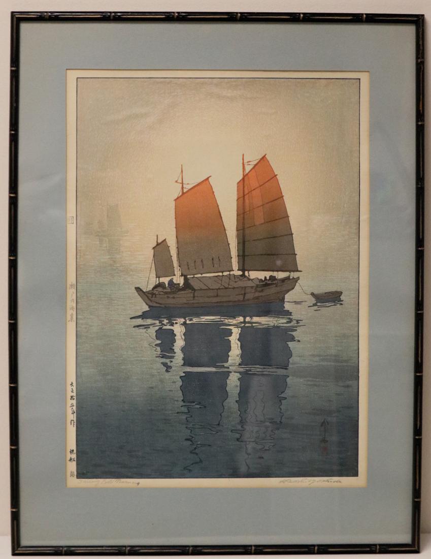 Japanese Wood Block Print by Hiroshi Yoshida - Sail (1 of 9)