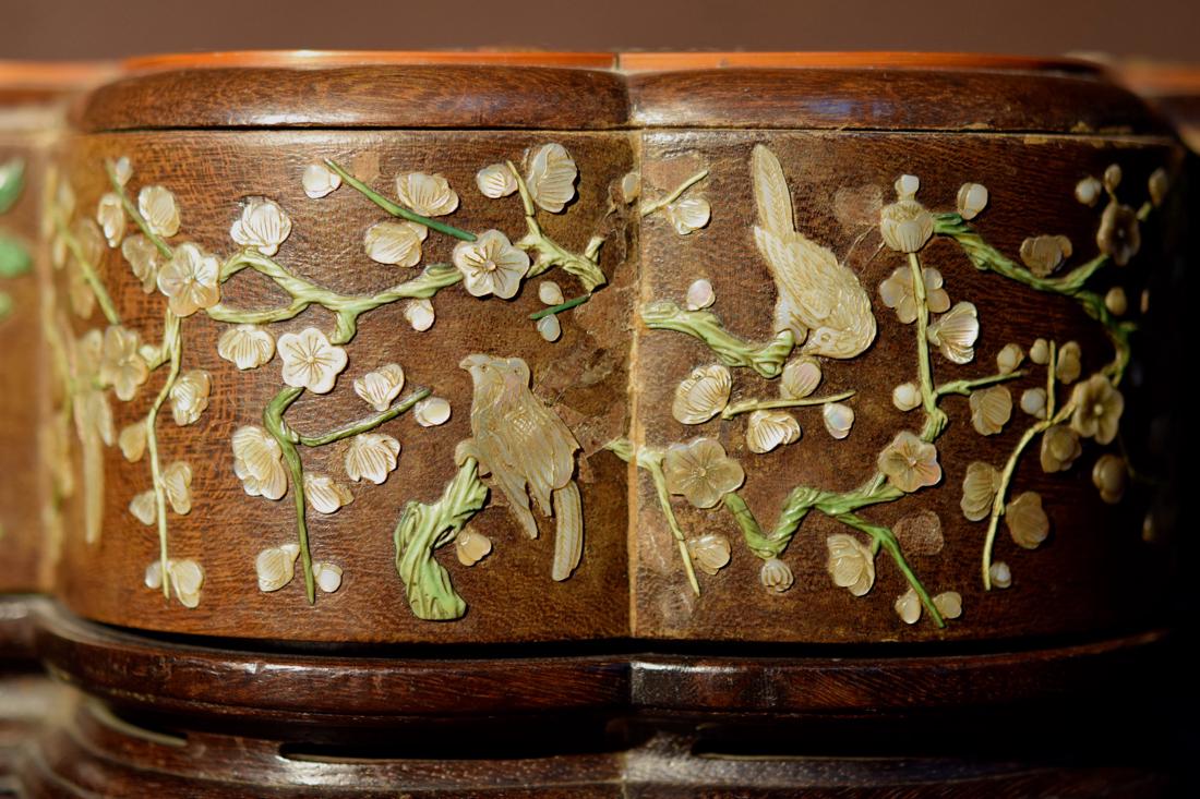 Chinese Jiche Wood Box with Soapstone Inlay (1 of 9)