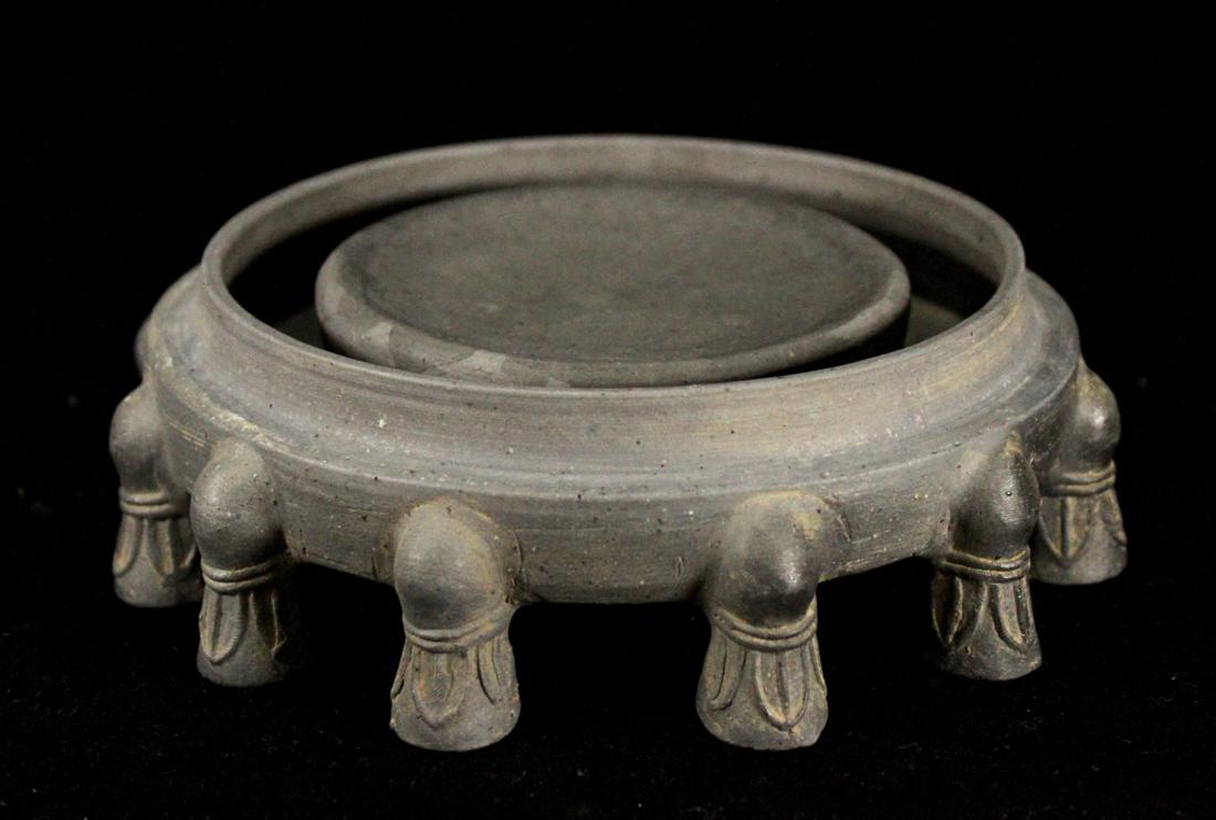 Chinese Pottery Inkstone of circular Shape (1 of 5)