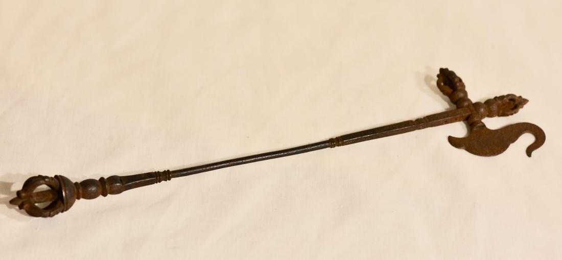 Japanese Iron Buddhist Ritual Object - Ax (1 of 6)
