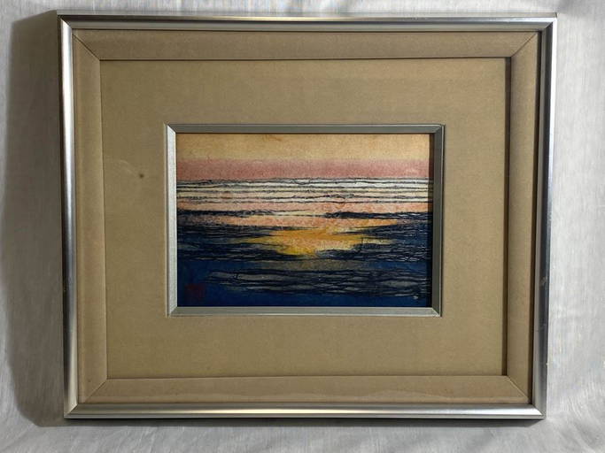 Japanese Mixed Media Painting Signed