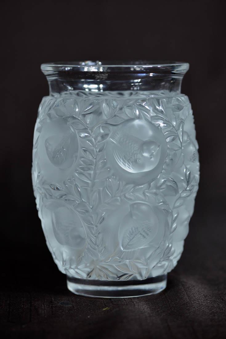 Lalique Crystal Vase - Birds (1 of 4)