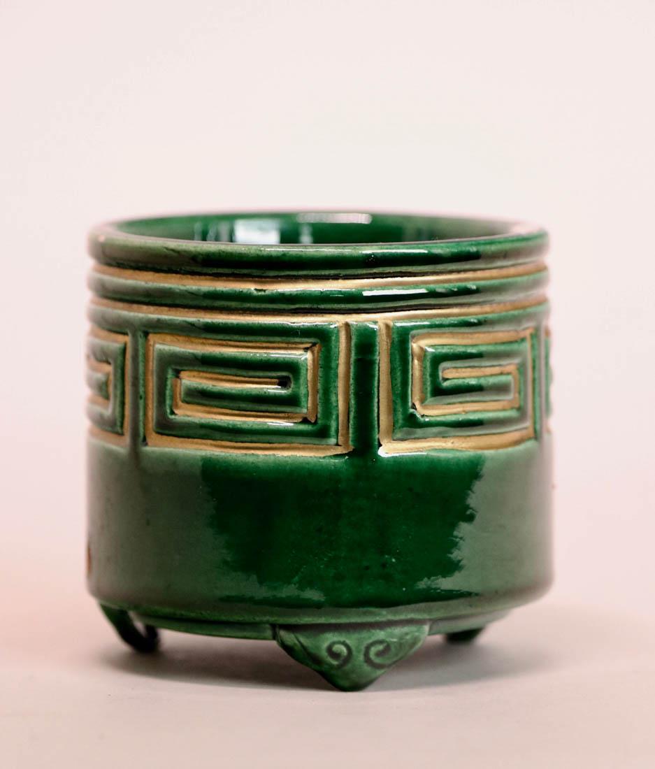 Japanese Green Glazed Porcelain Censer (1 of 4)
