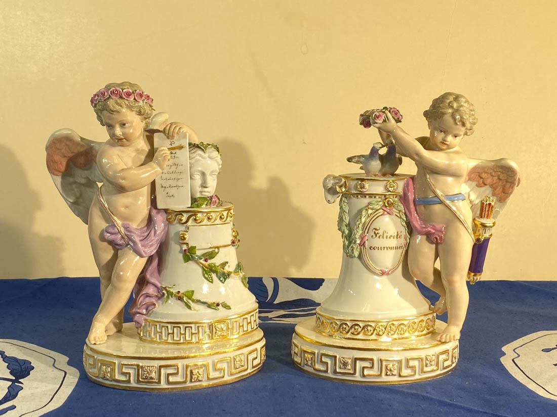Pair Meissen Porcelain Figurines (1 of 9)