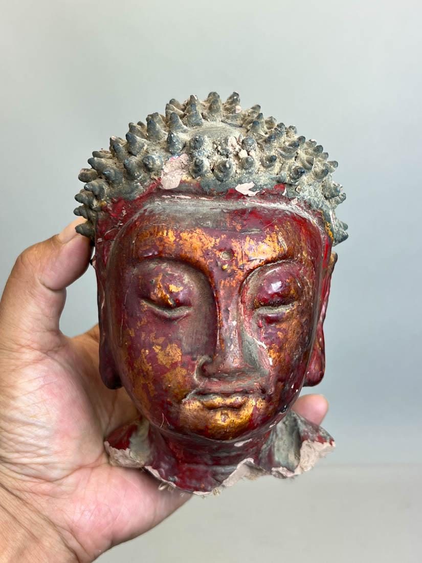 Chinese Ming Terra Cotta Buddha Head (1 of 6)