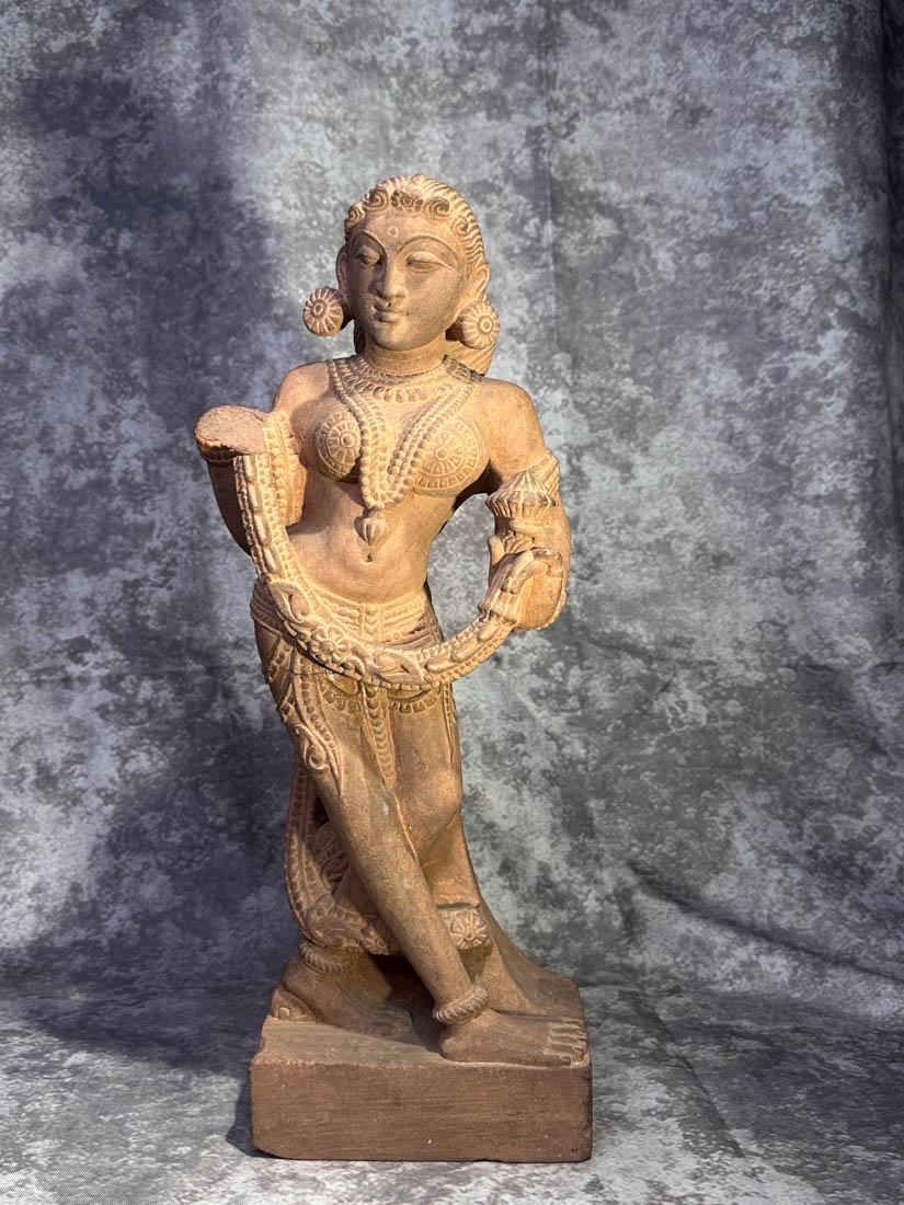 Antique Indian Red Sandstone Figurine (1 of 13)