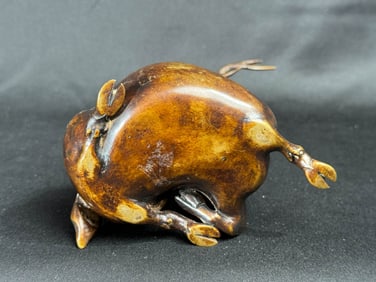 Chinese 17/18th cen Bronze Stag Censer