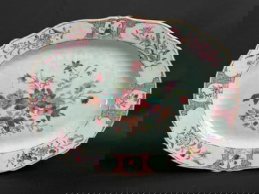 Chinese Export Porcelain Platter - Ruby Enamle Mark
