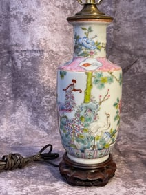 Chinese Porcelain Vase Lamp - Pheonix