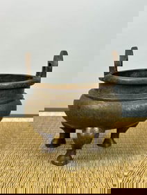 Chinese Blue White Porcelain Vase Lamp Hexagonal