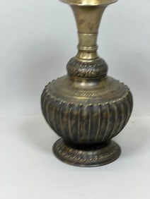 Southeast Asia Bronze Vase - Lotus Pedals