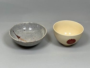 Two Japanese Studio Pottery Teabowls