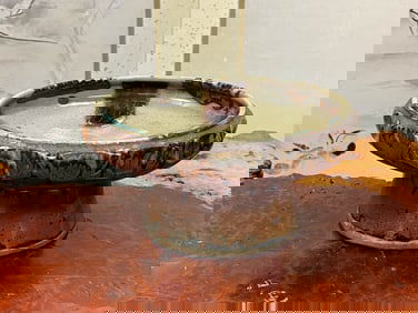 Japanese High Foot Studio Porcelain Dish