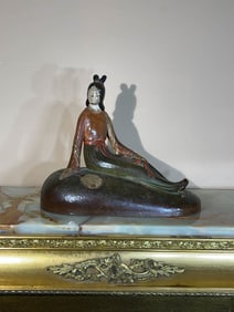 Japanese Carved Wood Court Lady